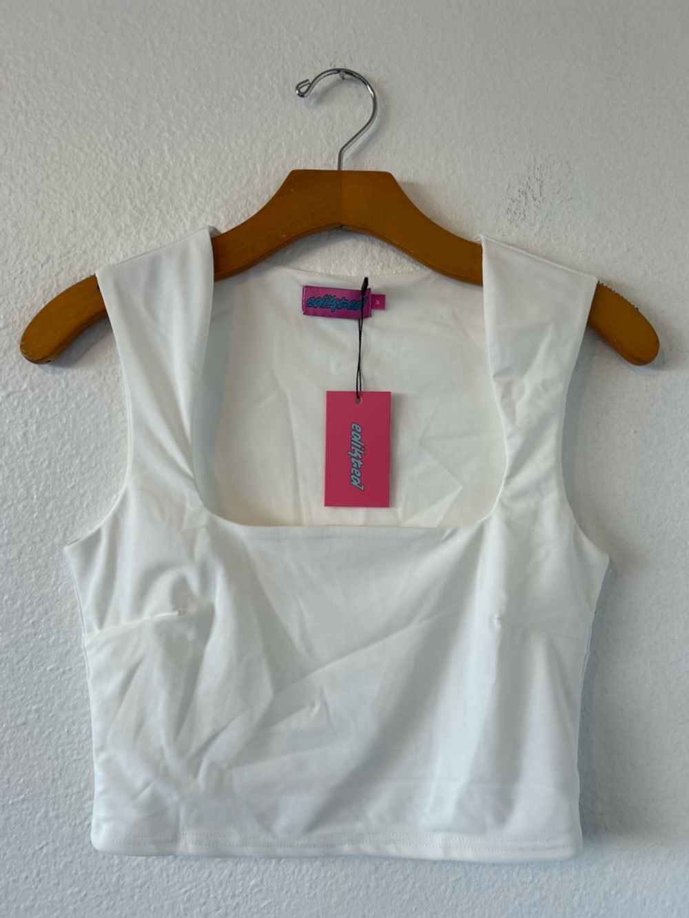 Edikted white Cropped Top Size M